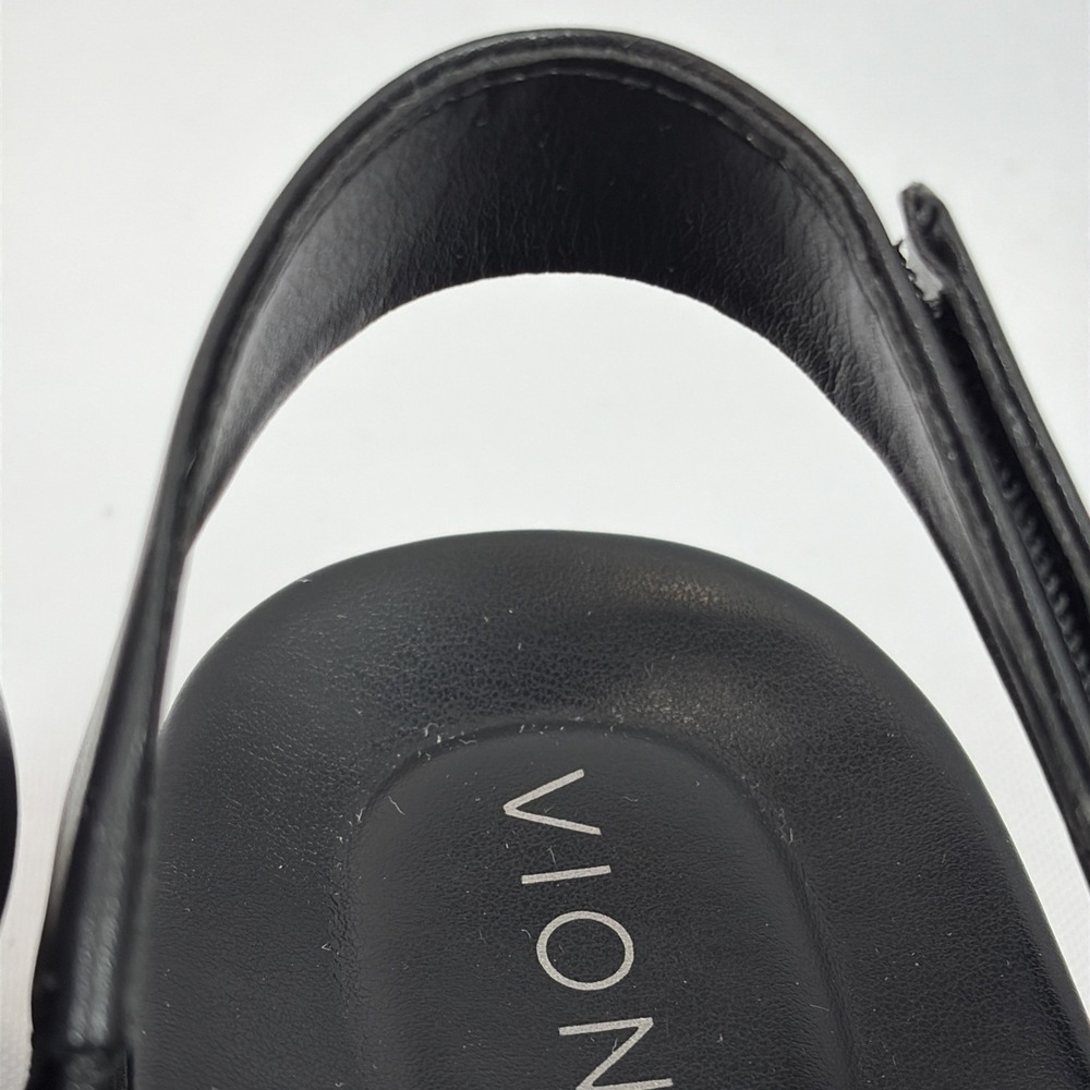 Vionic Torrance Platform Sandals Women's Size 7.5 Black Leather Strappy Orthotic - Picture 11 of 16